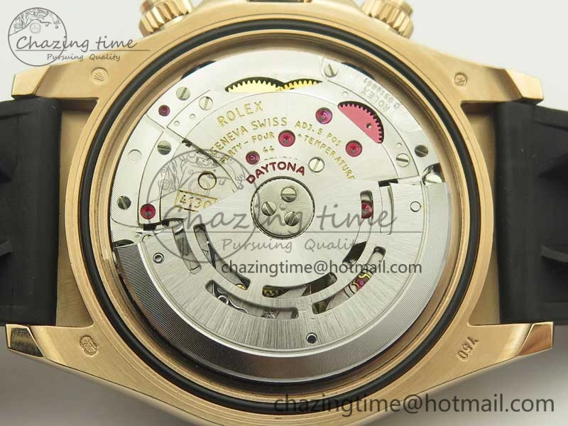 Daytona 116515 ARF 1:1 Best Edition Chocolate Dial On Black Rubber Strap A4130 Super Clone V2
