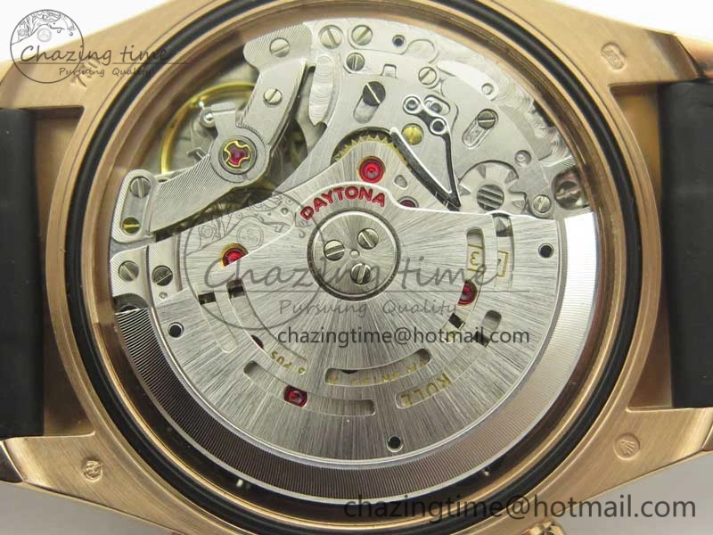 Daytona 116515 ARF 1:1 Best Edition Chocolate Dial On Black Rubber Strap A4130 Super Clone V2