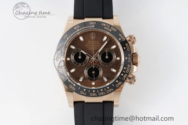 Daytona 116515 BTF 1:1 Best Edition Brown Dial on Oysterflex Rubber Strap SA4130 V2