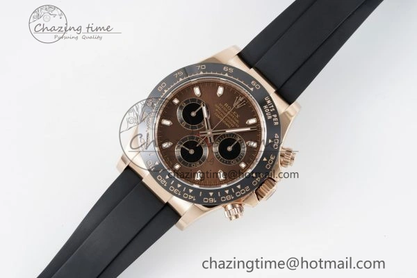 Daytona 116515 BTF 1:1 Best Edition Brown Dial on Oysterflex Rubber Strap SA4130 V2