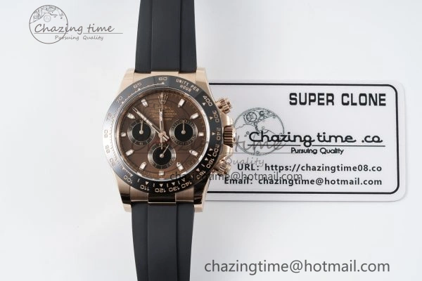 Daytona 116515 BTF 1:1 Best Edition Brown Dial on Oysterflex Rubber Strap SA4130 V2