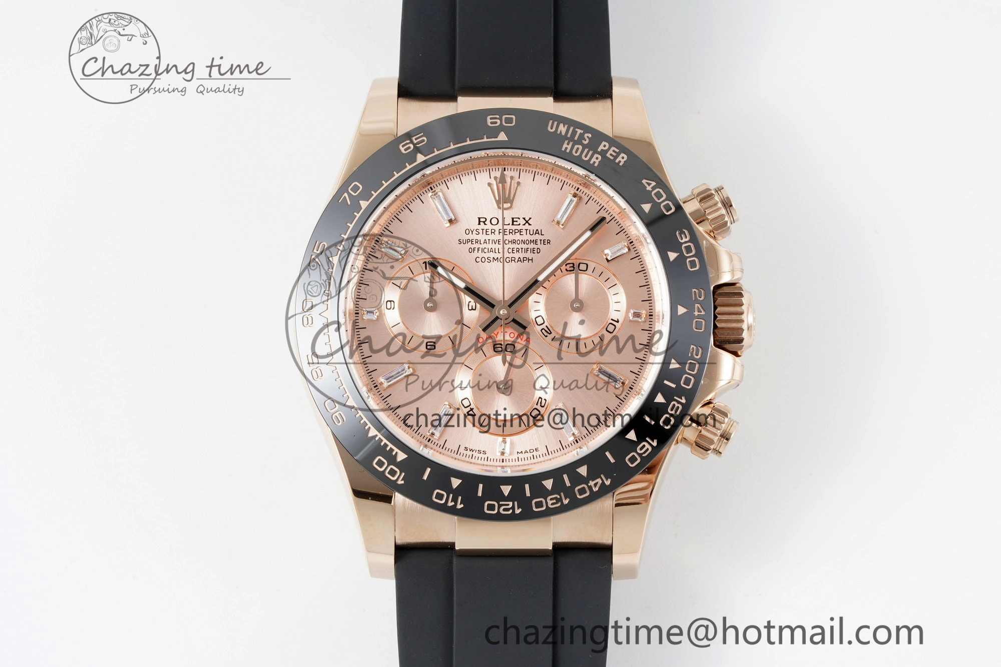 Daytona 116515 BTF 1:1 Best Edition RG Dial on Oysterflex Rubber Strap SA4130 V2