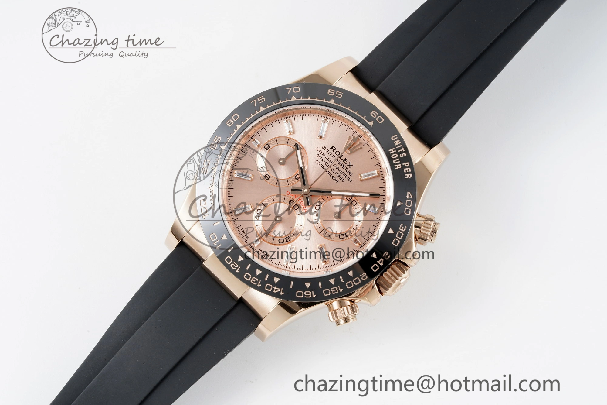 Daytona 116515 BTF 1:1 Best Edition RG Dial on Oysterflex Rubber Strap SA4130 V2