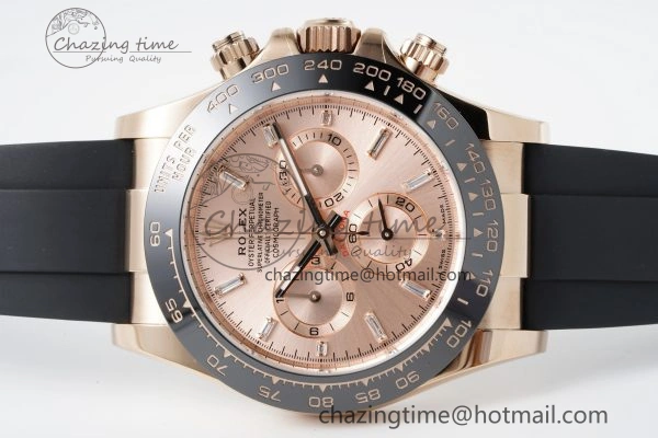 Daytona 116515 BTF 1:1 Best Edition RG Dial on Oysterflex Rubber Strap SA4130 V2