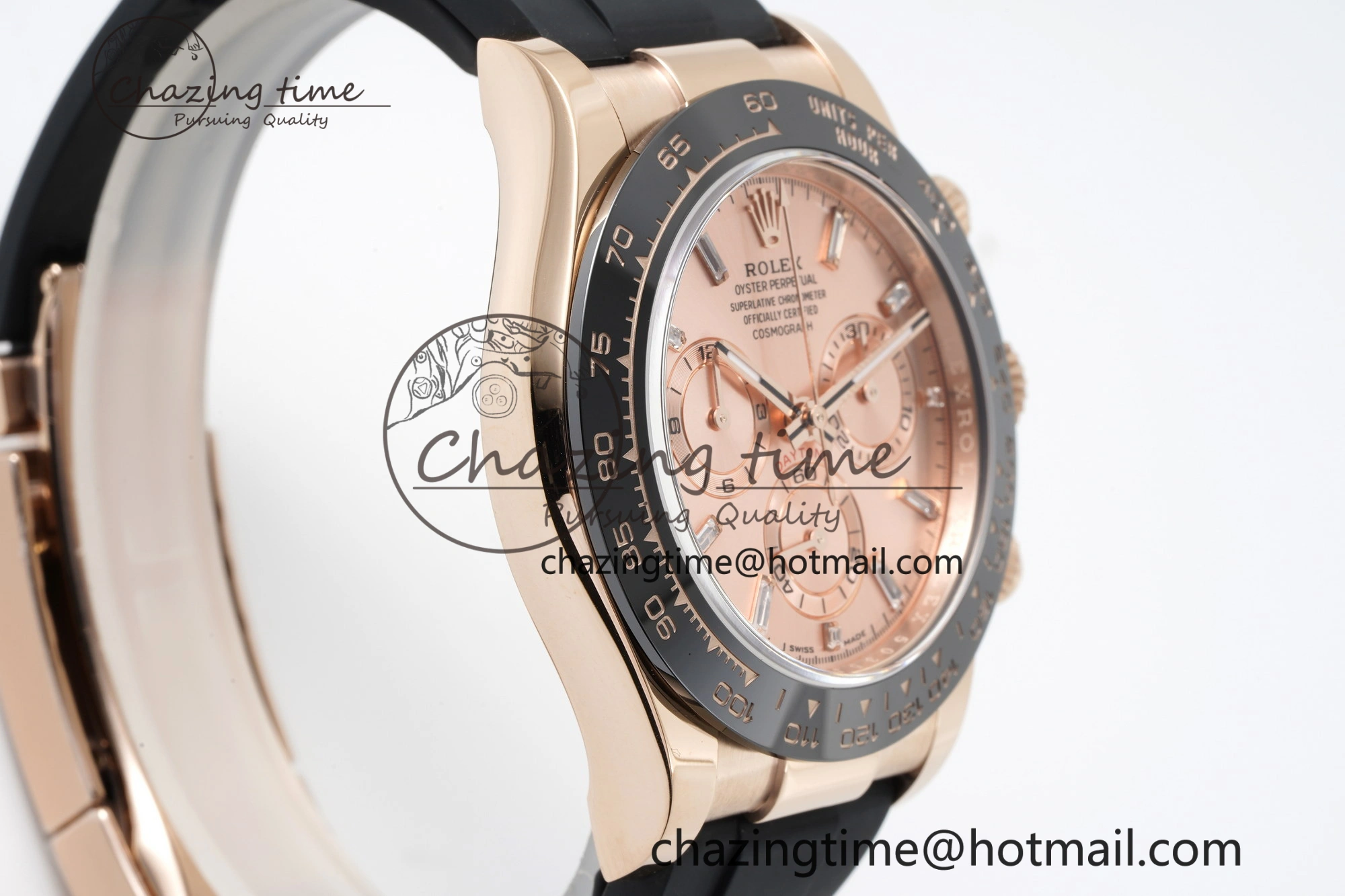 Daytona 116515 BTF 1:1 Best Edition RG Dial on Oysterflex Rubber Strap SA4130 V2