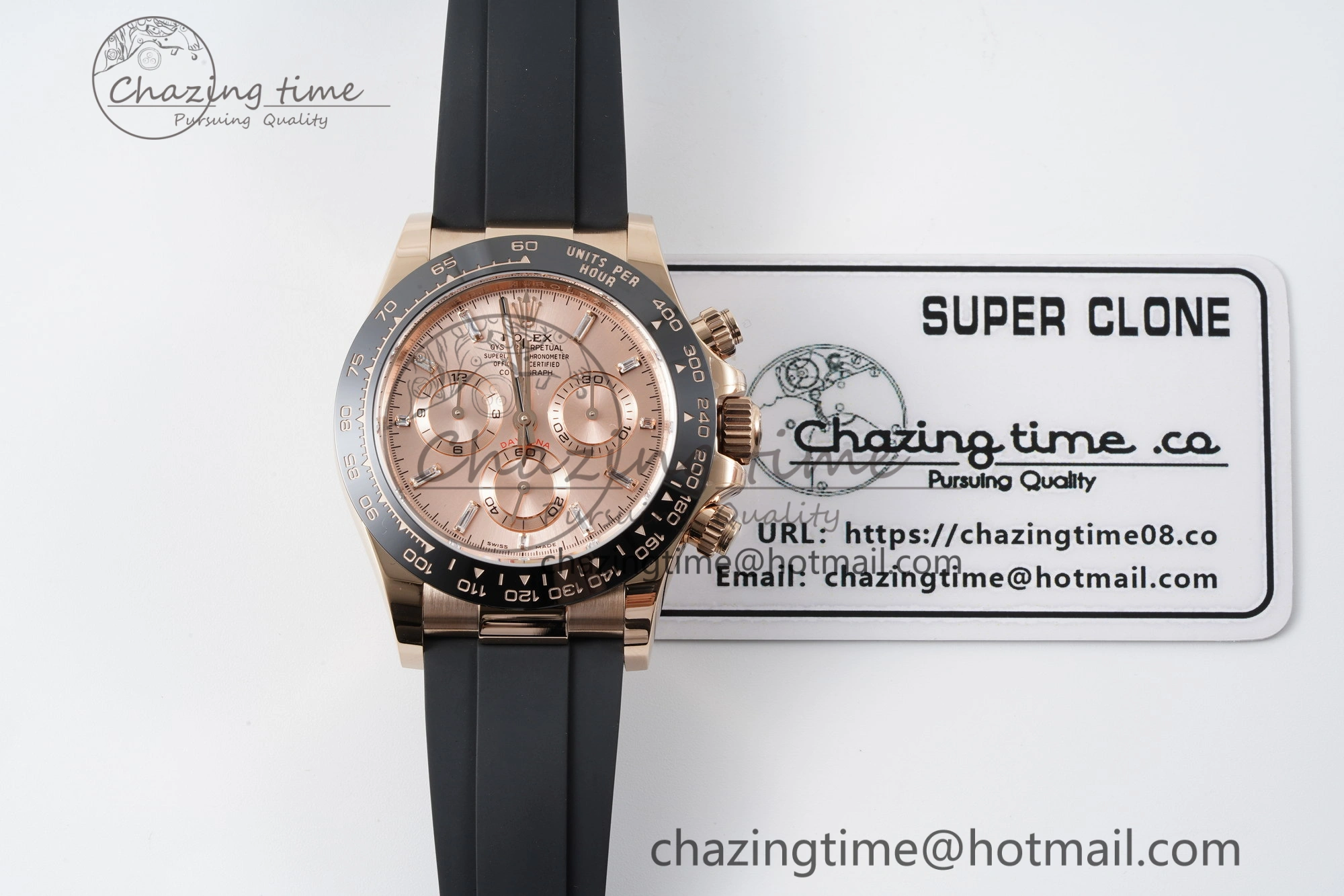 Daytona 116515 BTF 1:1 Best Edition RG Dial on Oysterflex Rubber Strap SA4130 V2
