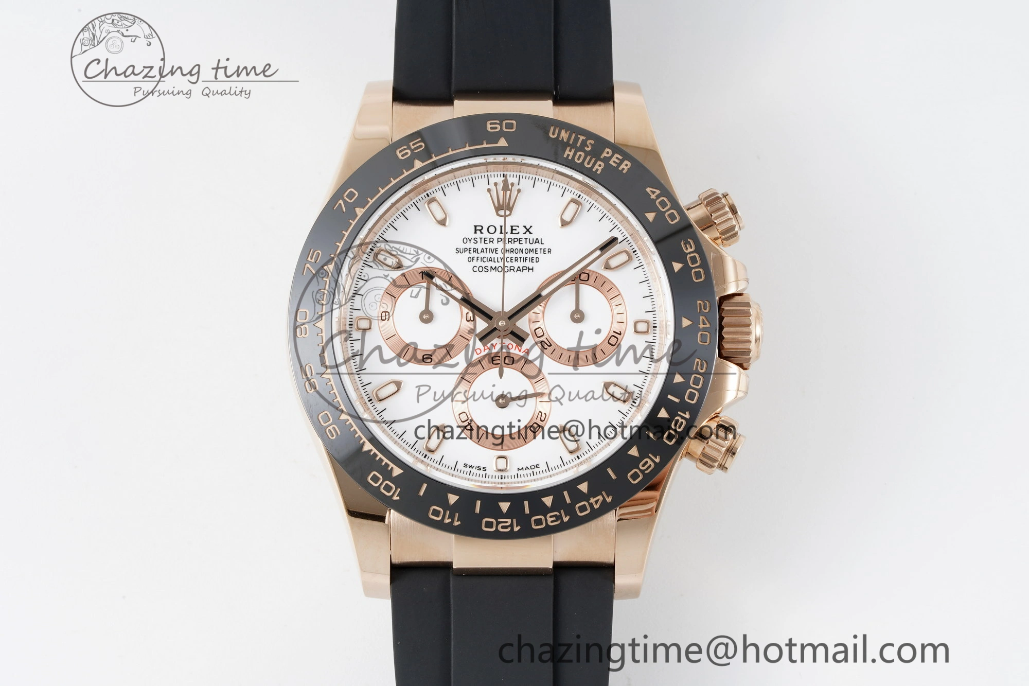Daytona 116515 BTF 1:1 Best Edition White Dial on Oysterflex Rubber Strap SA4130 V2