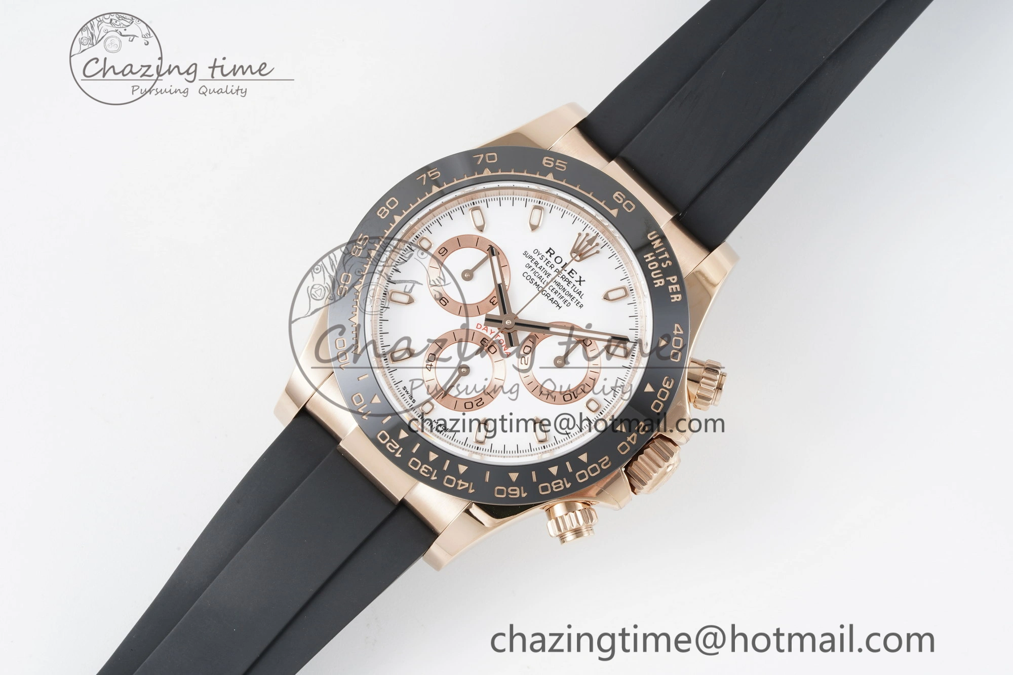 Daytona 116515 BTF 1:1 Best Edition White Dial on Oysterflex Rubber Strap SA4130 V2