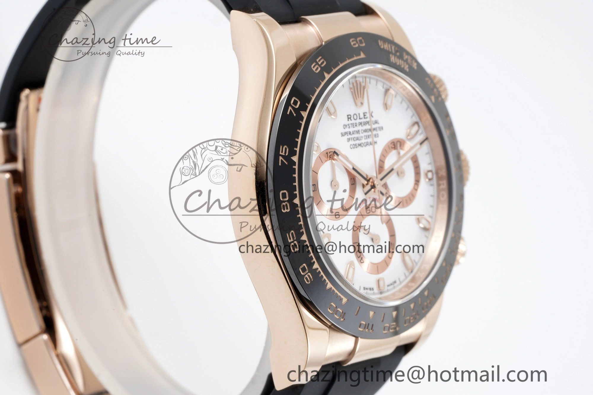 Daytona 116515 BTF 1:1 Best Edition White Dial on Oysterflex Rubber Strap SA4130 V2