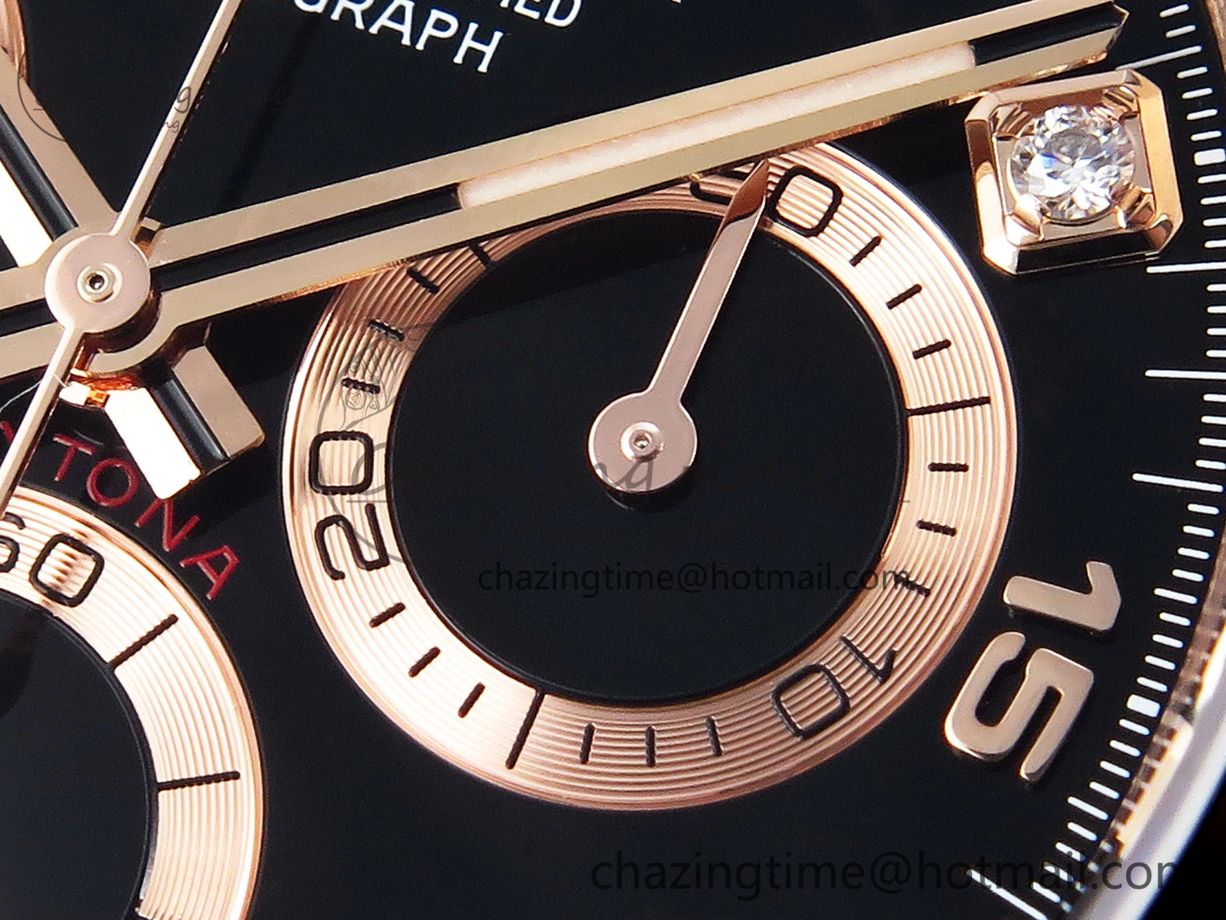 Daytona 116515 Clean 1:1 Best Edition Black Diamonds Dial on Oysterflex Strap SA4130 V2