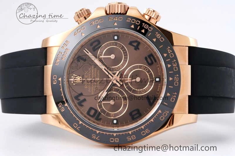 Daytona 116515 Clean 1:1 Best Edition Chocolate Dial Black Markers on Oysterflex Strap SA4130 V2