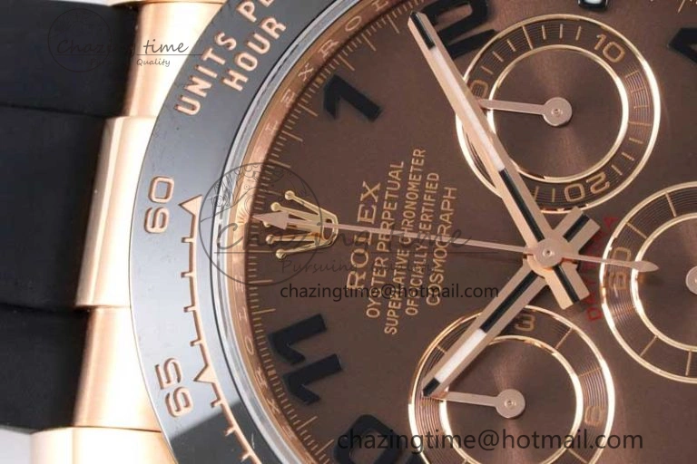 Daytona 116515 Clean 1:1 Best Edition Chocolate Dial Black Markers on Oysterflex Strap SA4130 V2