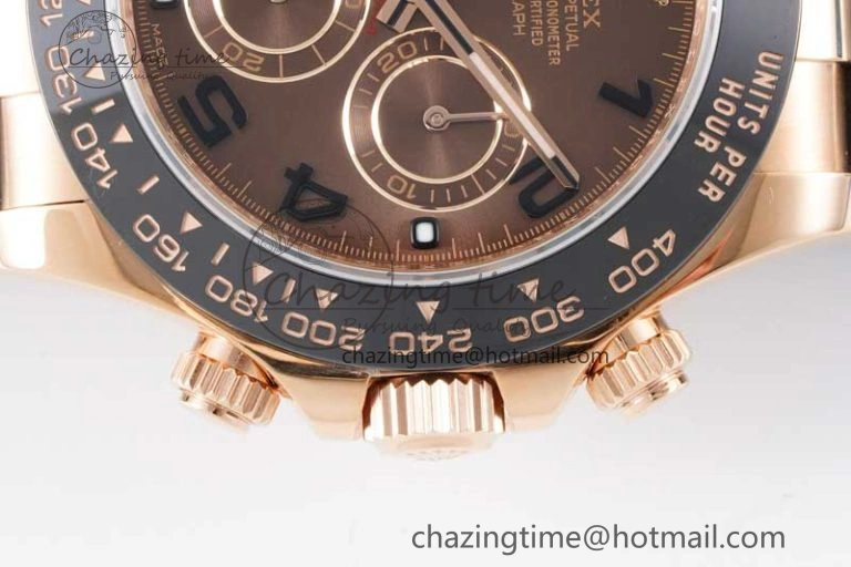 Daytona 116515 Clean 1:1 Best Edition Chocolate Dial Black Markers on Oysterflex Strap SA4130 V2