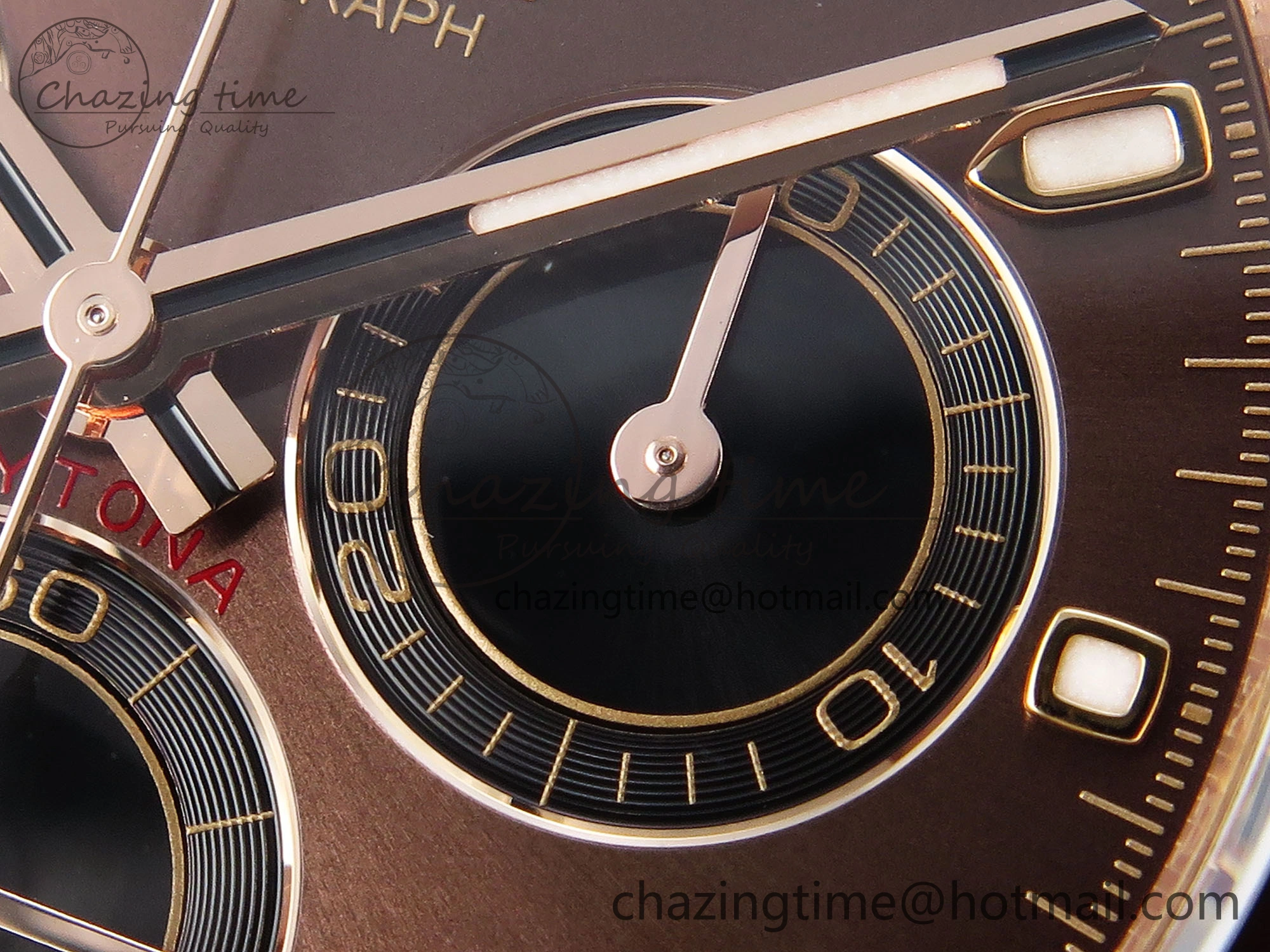 Daytona 116515 Clean 1:1 Best Edition Chocolate Dial Lume Markers on Oysterflex Strap SA4130 V2