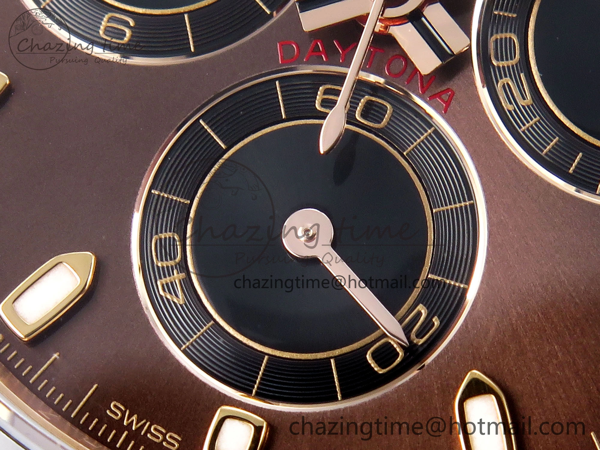 Daytona 116515 Clean 1:1 Best Edition Chocolate Dial Lume Markers on Oysterflex Strap SA4130 V2