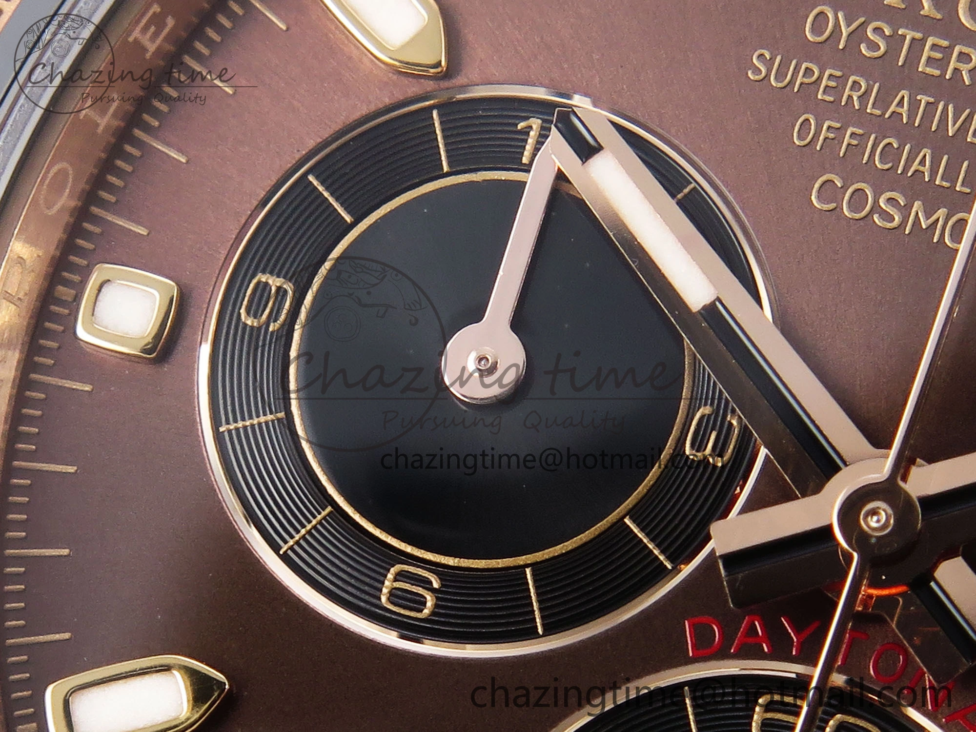 Daytona 116515 Clean 1:1 Best Edition Chocolate Dial Lume Markers on Oysterflex Strap SA4130 V2