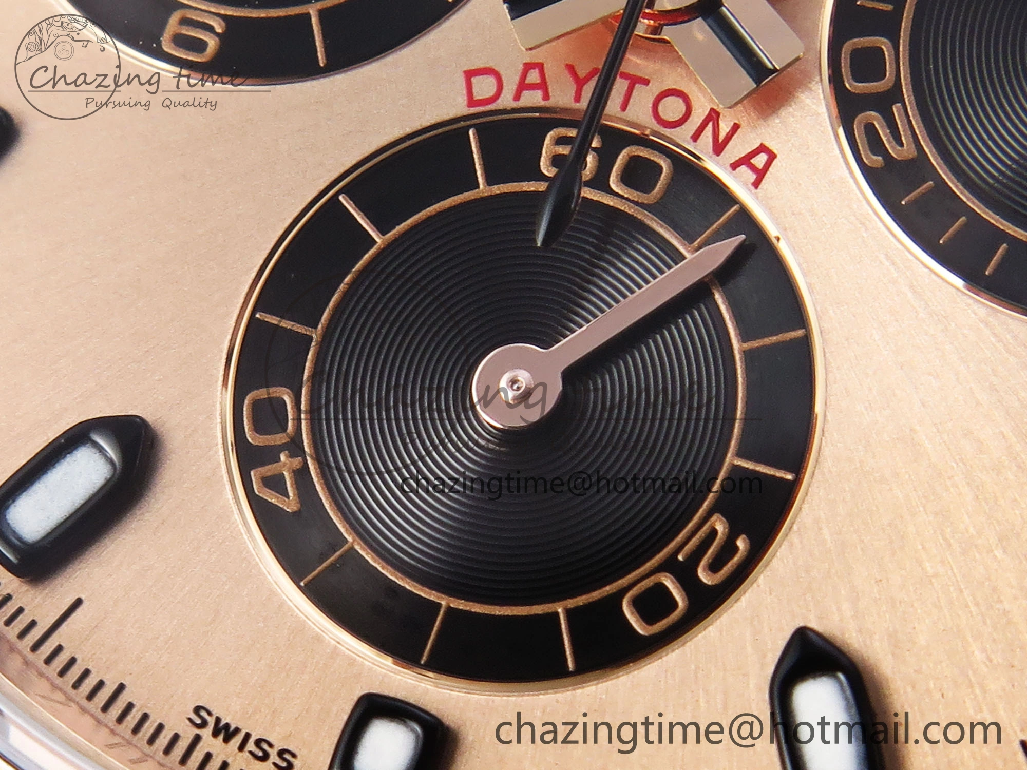Daytona 116515 Clean 1:1 Best Edition RG Dial Black Markers on Oysterflex Strap SA4130 V2