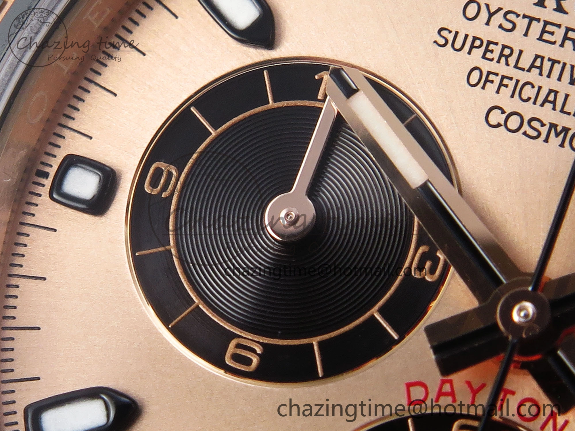 Daytona 116515 Clean 1:1 Best Edition RG Dial Black Markers on Oysterflex Strap SA4130 V2