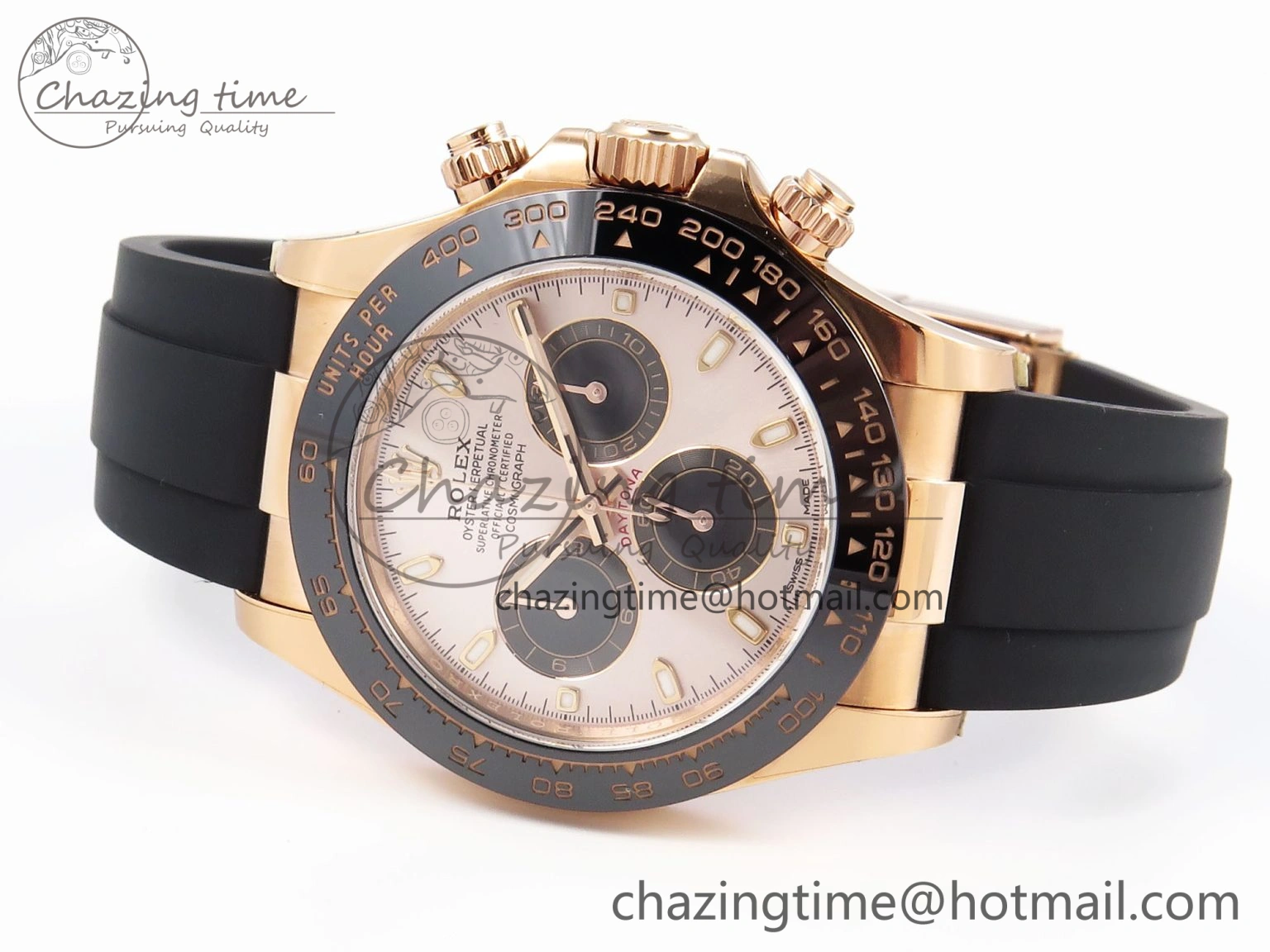 Daytona 116515 Clean 1:1 Best Edition Silver Dial RG Markers on Oysterflex Strap SA4130 V2