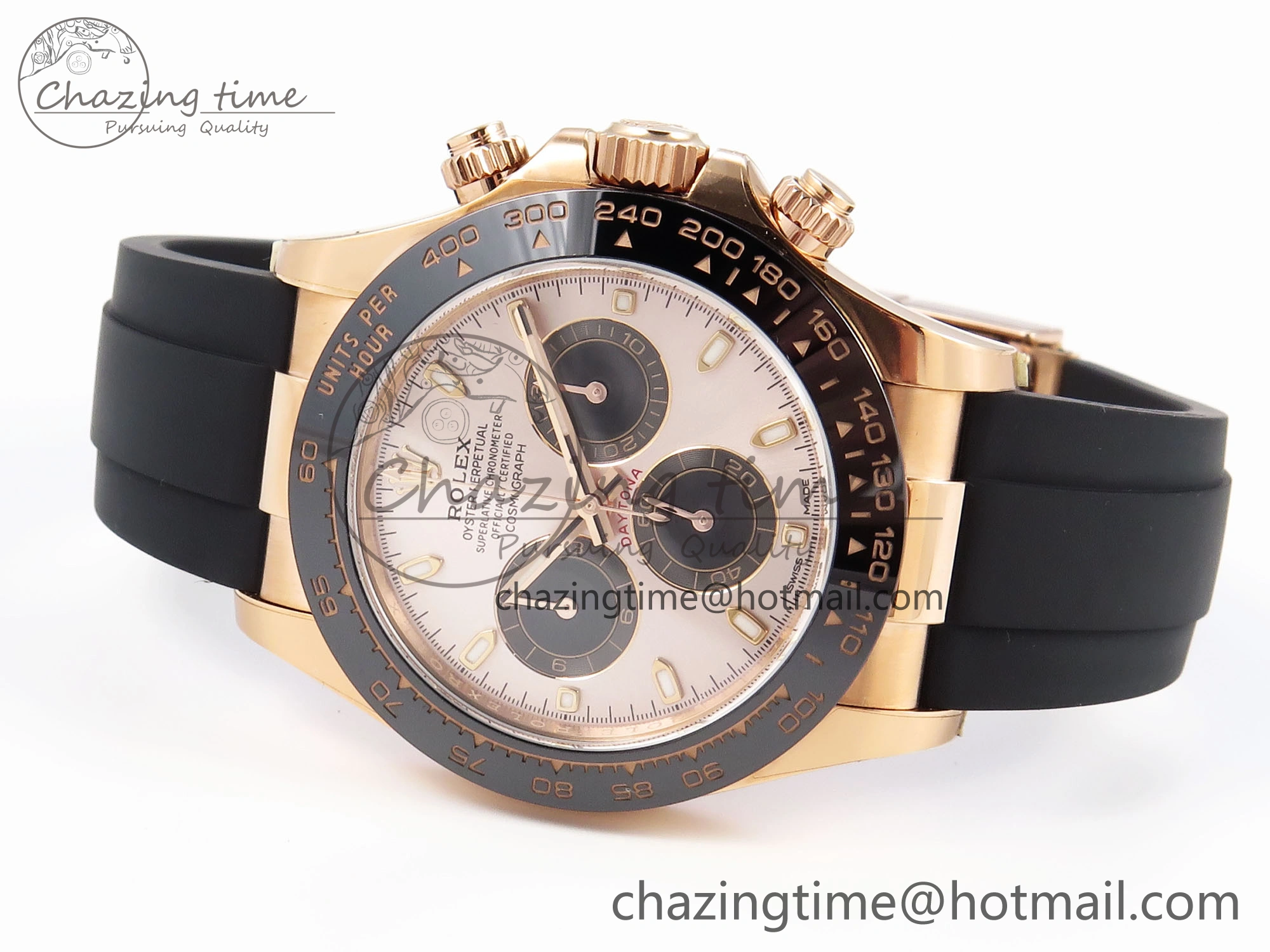 Daytona 116515 Clean 1:1 Best Edition Silver Dial RG Markers on Oysterflex Strap SA4130 V2