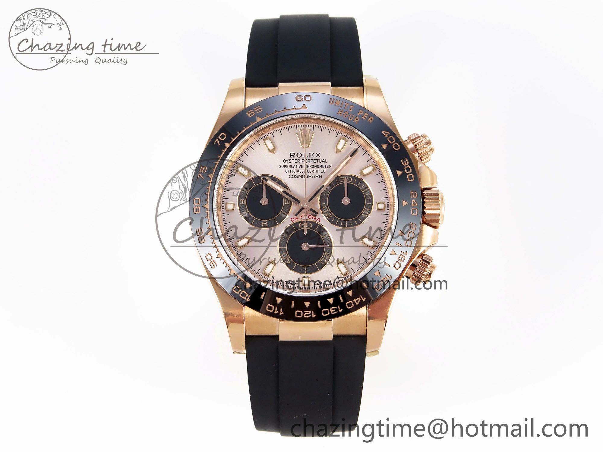 Daytona 116515 Clean 1:1 Best Edition Silver Dial RG Markers on Oysterflex Strap SA4130 V2