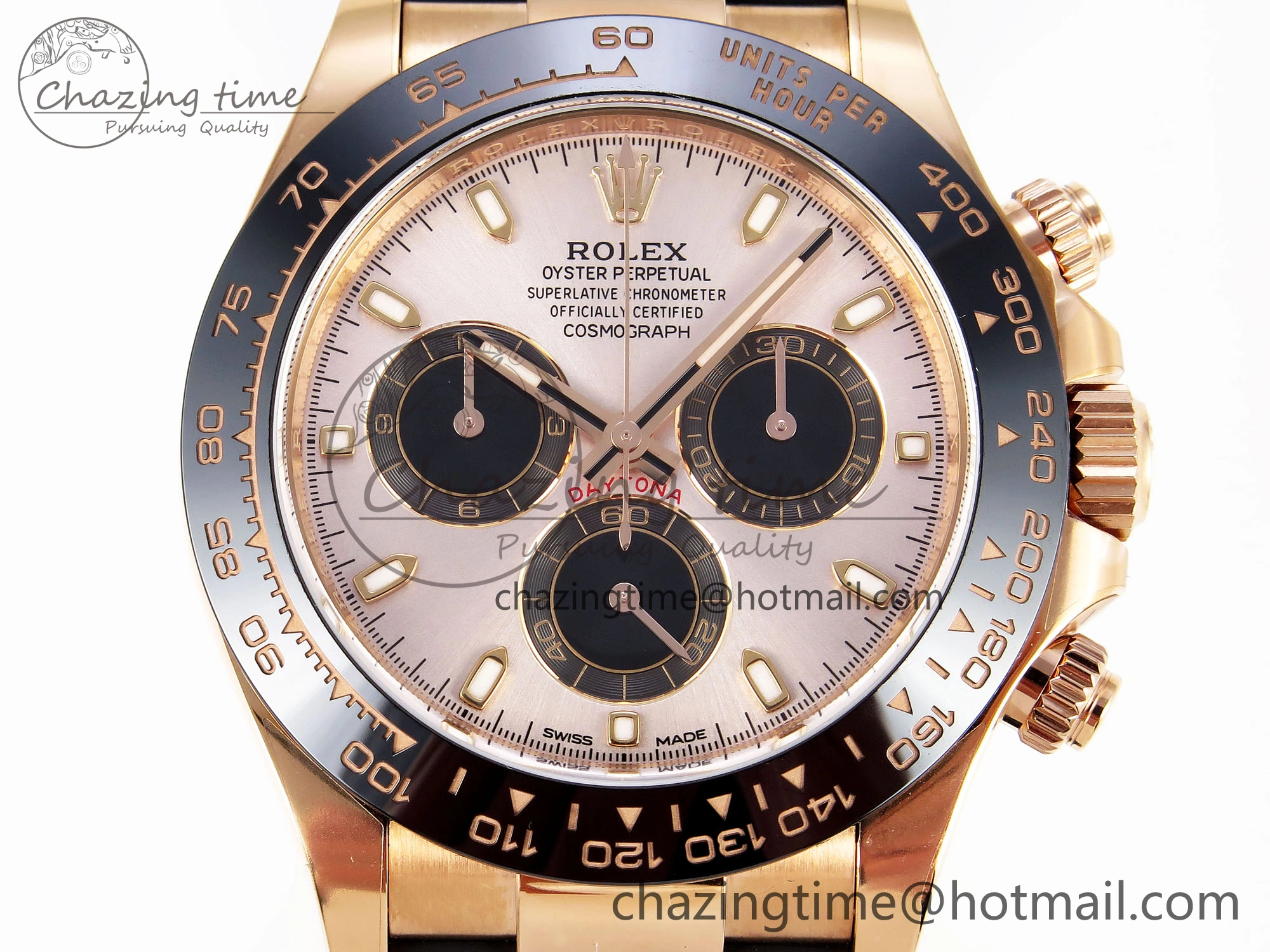 Daytona 116515 Clean 1:1 Best Edition Silver Dial RG Markers on Oysterflex Strap SA4130 V2