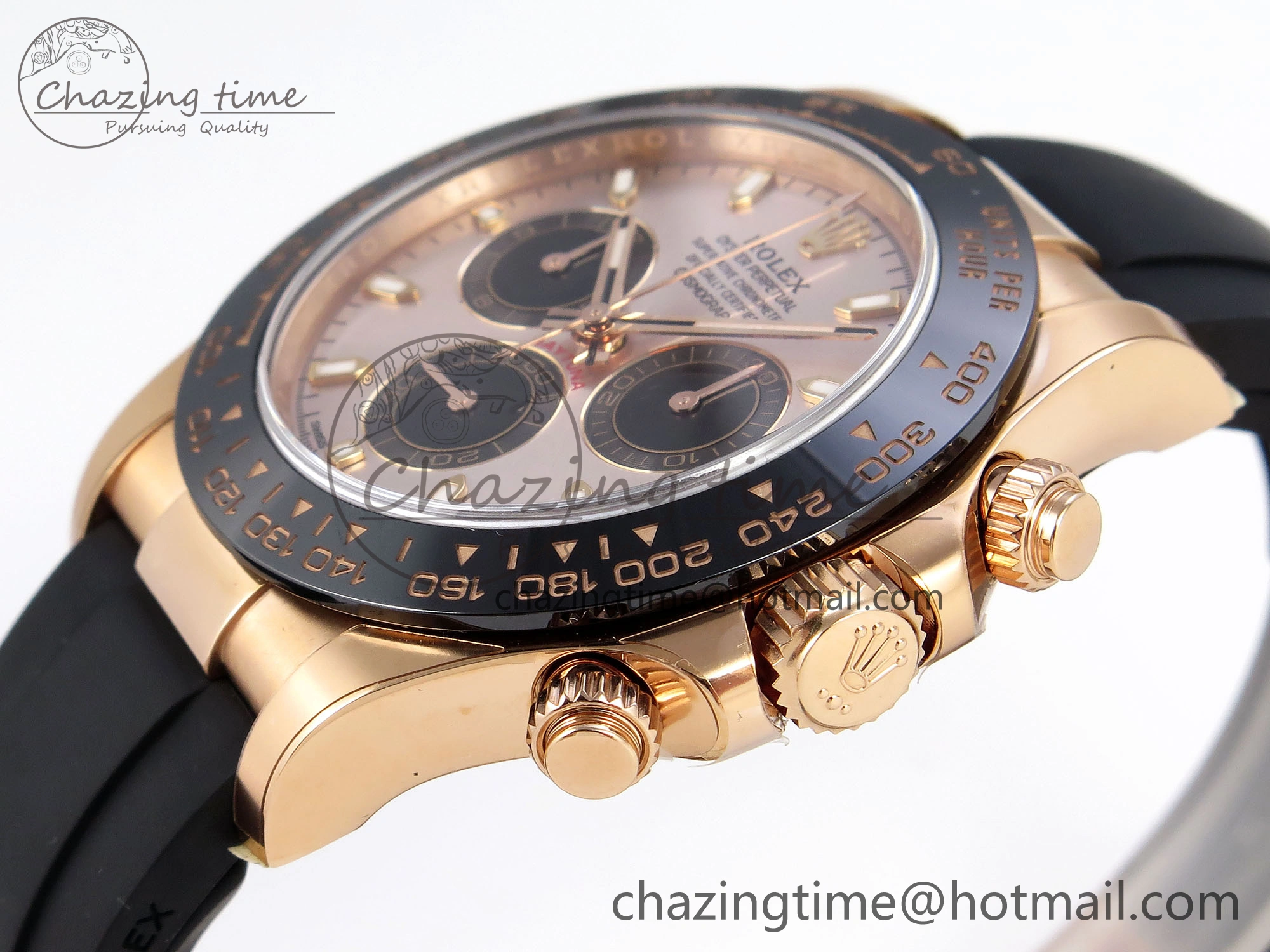 Daytona 116515 Clean 1:1 Best Edition Silver Dial RG Markers on Oysterflex Strap SA4130 V2