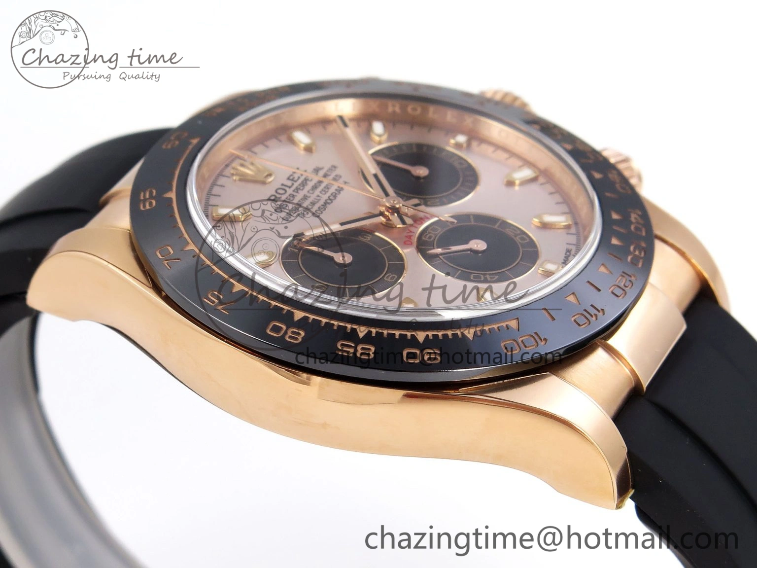 Daytona 116515 Clean 1:1 Best Edition Silver Dial RG Markers on Oysterflex Strap SA4130 V2