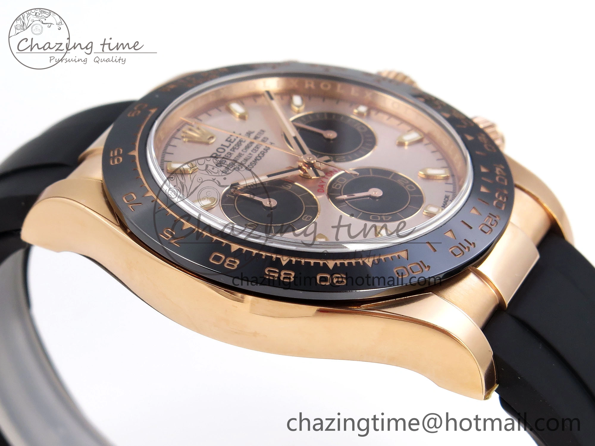 Daytona 116515 Clean 1:1 Best Edition Silver Dial RG Markers on Oysterflex Strap SA4130 V2