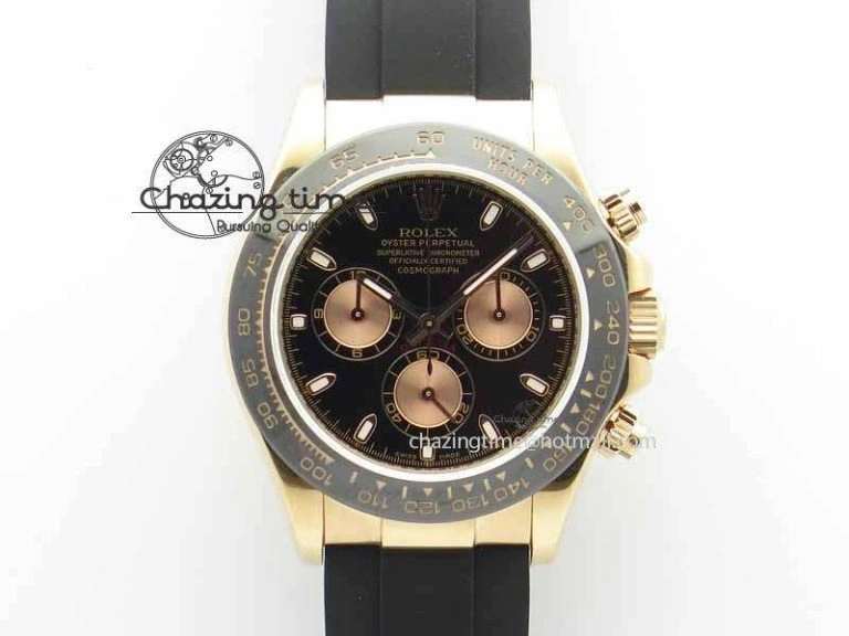 Daytona 116515 JF 1:1 Best Edition Black Dial On Black Rubber Strap A7750