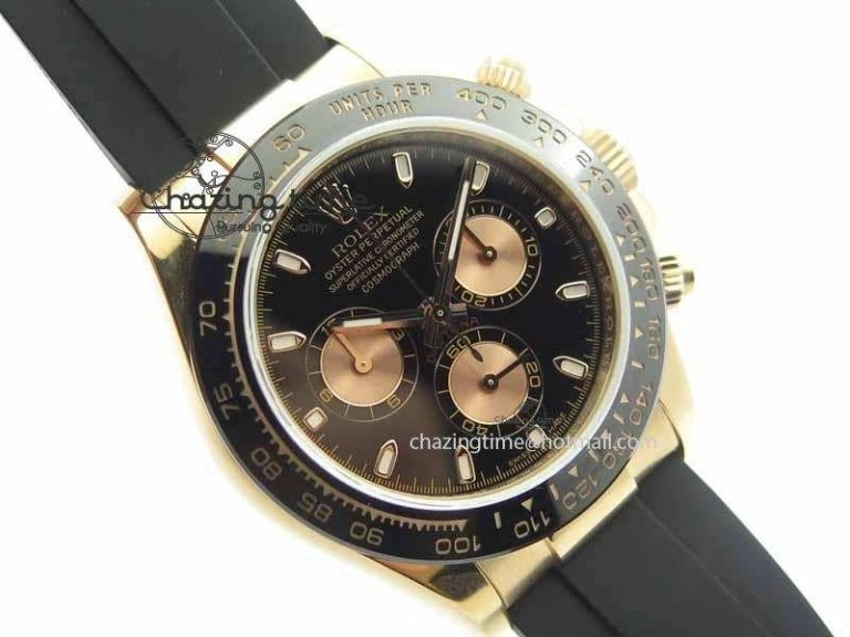 Daytona 116515 JF 1:1 Best Edition Black Dial On Black Rubber Strap A7750