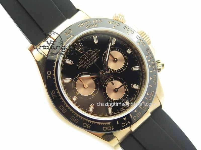 Daytona 116515 JF 1:1 Best Edition Black Dial On Black Rubber Strap A7750
