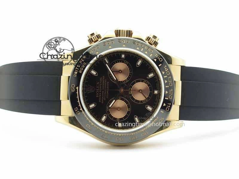 Daytona 116515 JF 1:1 Best Edition Black Dial On Black Rubber Strap A7750