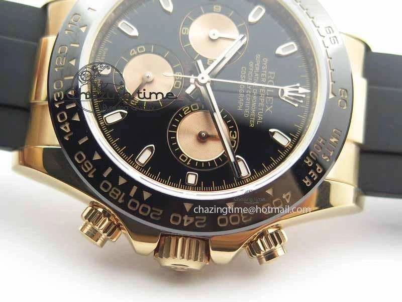 Daytona 116515 JF 1:1 Best Edition Black Dial On Black Rubber Strap A7750