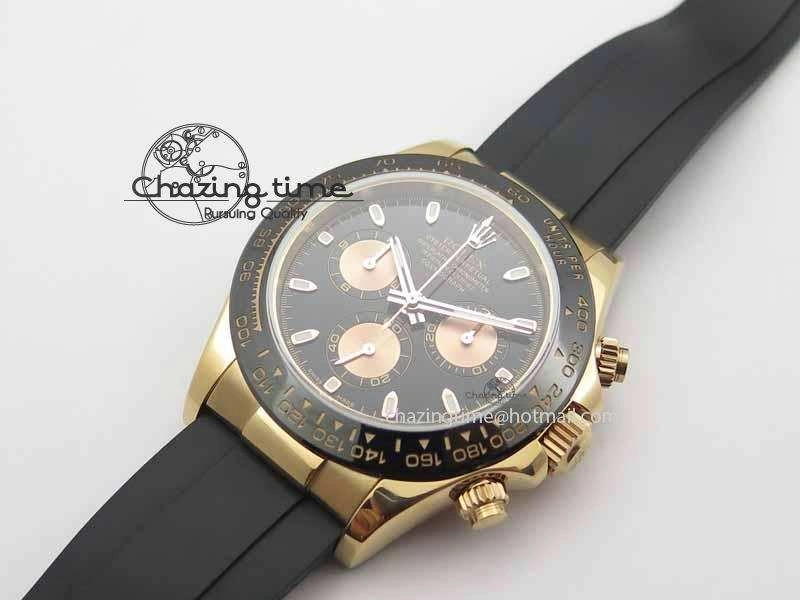 Daytona 116515 JF 1:1 Best Edition Black Dial On Black Rubber Strap A7750