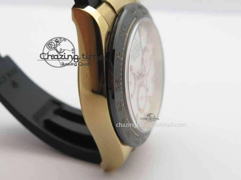 Daytona 116515 JF 1:1 Best Edition White Dial On Black Rubber Strap A7750
