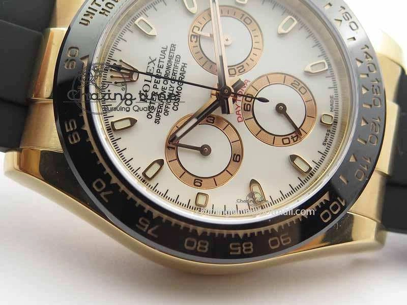 Daytona 116515 JF 1:1 Best Edition White Dial On Black Rubber Strap A7750