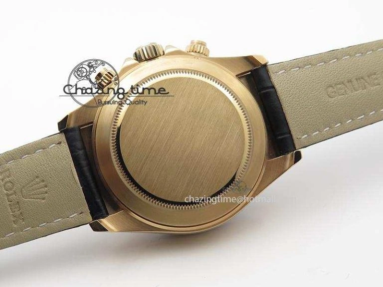 Daytona 116515 JF Best Edition White Dial On Black Leather Strap A7750