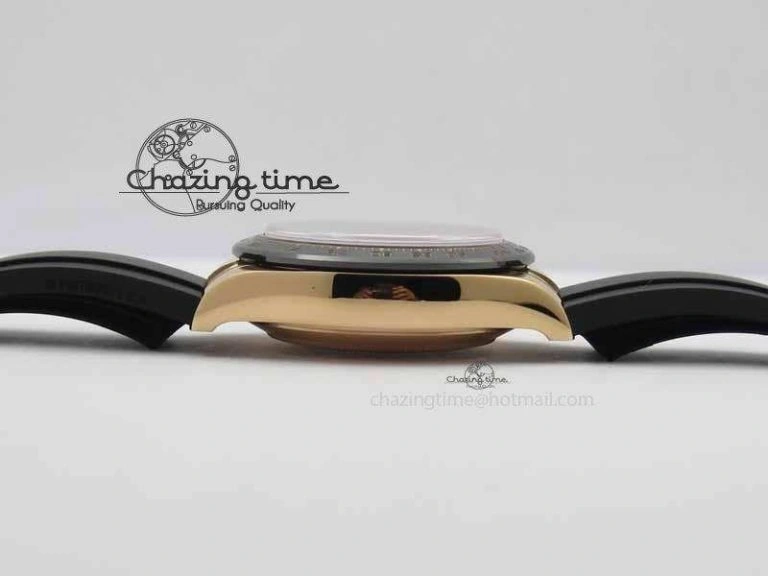 Daytona 116515 Noob 1:1 Best Edition Black RG Dial On Black Rubber Strap A7750 (Free Extra Strap)