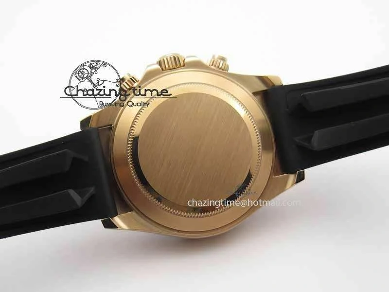 Daytona 116515 Noob 1:1 Best Edition Black RG Dial On Black Rubber Strap A7750 (Free Extra Strap)