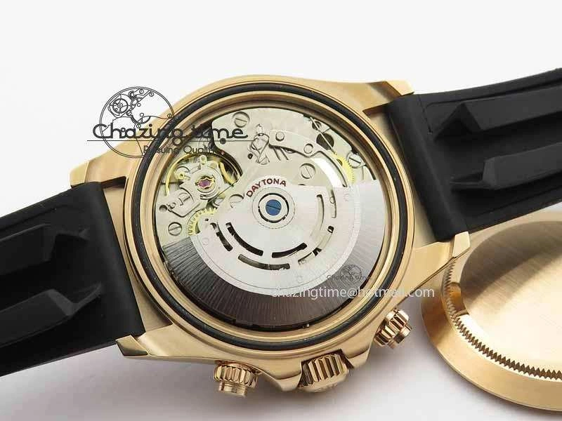 Daytona 116515 Noob 1:1 Best Edition Black RG Dial On Black Rubber Strap A7750 (Free Extra Strap)