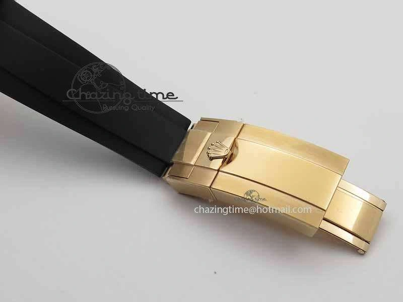 Daytona 116515 Noob 1:1 Best Edition Black RG Dial On Black Rubber Strap A7750 (Free Extra Strap)