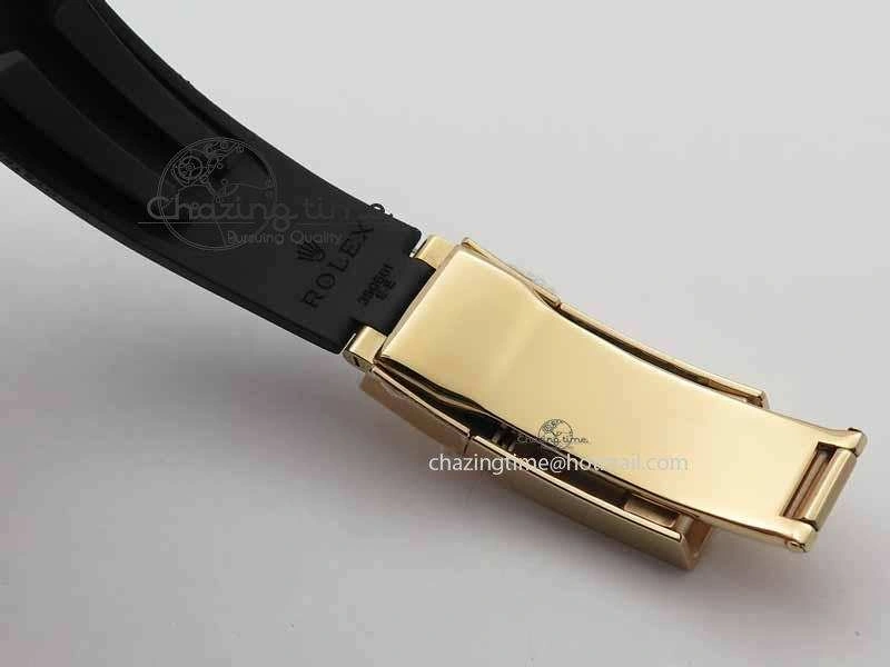 Daytona 116515 Noob 1:1 Best Edition Black RG Dial On Black Rubber Strap A7750 (Free Extra Strap)