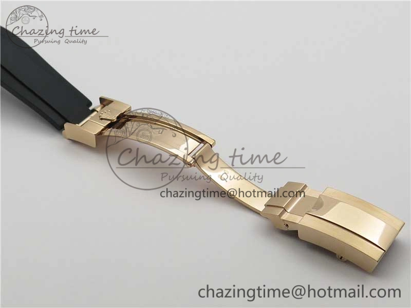 Daytona 116515 Noob 1:1 Best Edition Chocolate Dial Lume Markers on Black Rubber Strap SA4130 (Free Extra Strap) V3