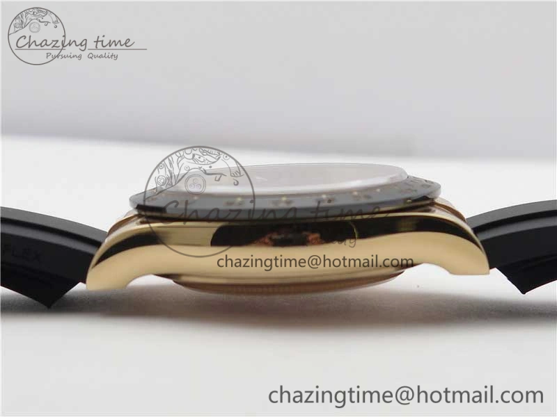 Daytona 116515 Noob 1:1 Best Edition Chocolate Dial Lume Markers on Black Rubber Strap SA4130 (Free Extra Strap) V3