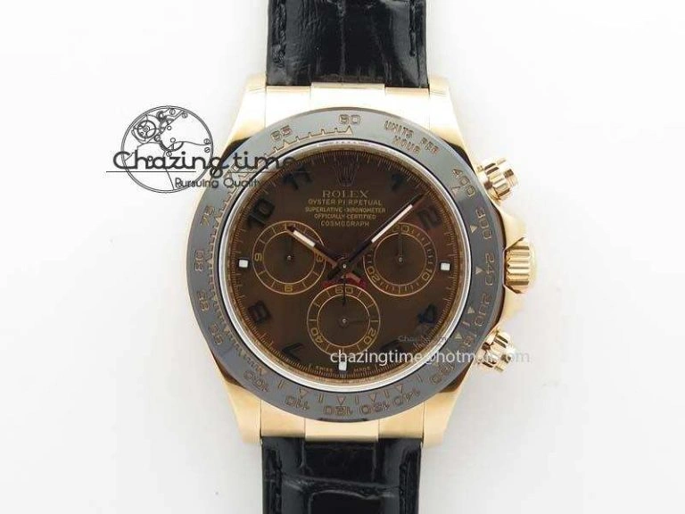 Daytona 116515 Noob 1:1 Best Edition Chocolate Dial On Black Leather Strap A7750
