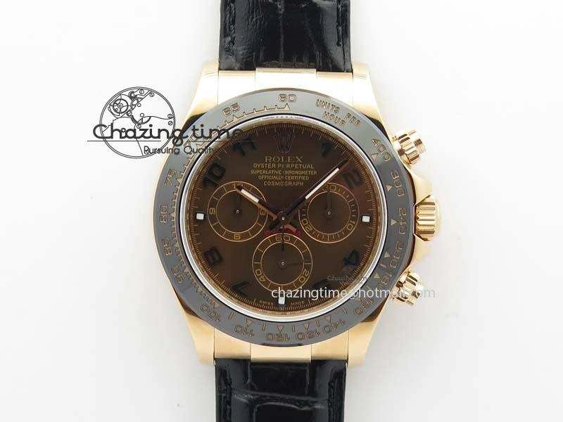 Daytona 116515 Noob 1:1 Best Edition Chocolate Dial On Black Leather Strap A7750
