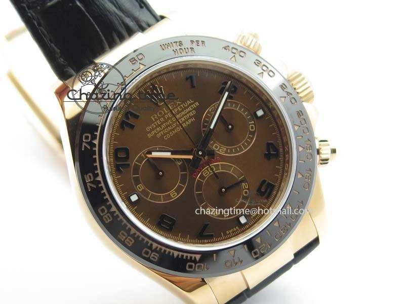 Daytona 116515 Noob 1:1 Best Edition Chocolate Dial On Black Leather Strap A7750