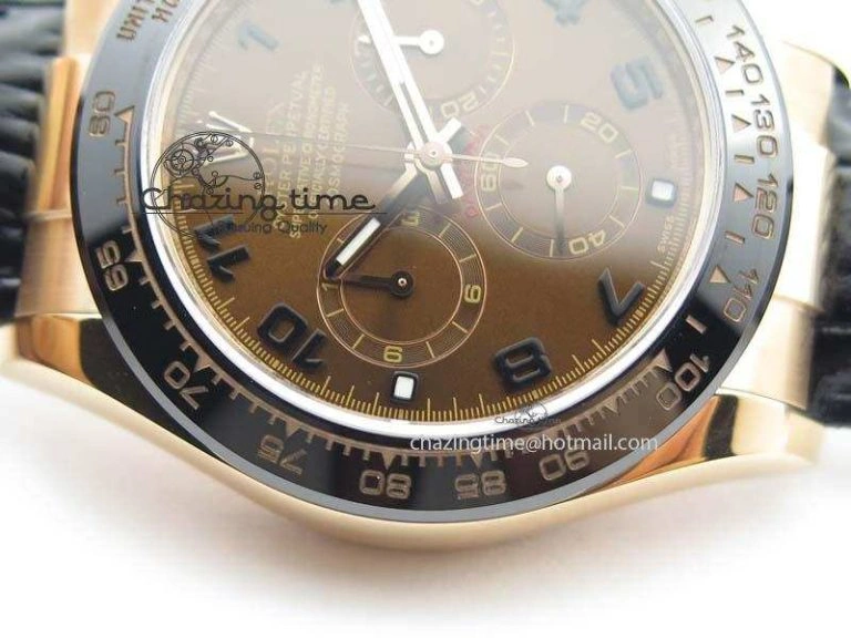 Daytona 116515 Noob 1:1 Best Edition Chocolate Dial On Black Leather Strap A7750