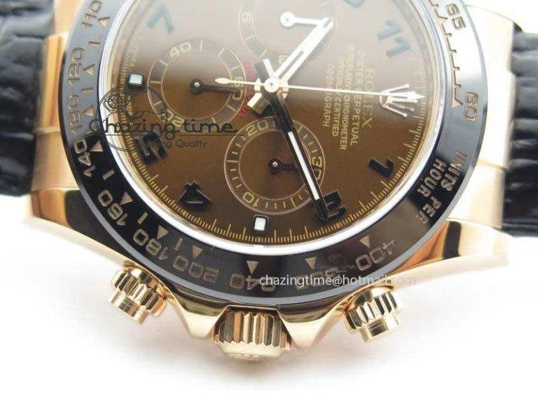Daytona 116515 Noob 1:1 Best Edition Chocolate Dial On Black Leather Strap A7750